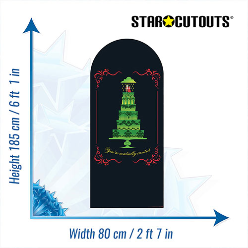 You're Cordially Invited Beetlejuice & Lydia Deetz Single Backdrop Cardboard Cutout 185cm Product Gallery Image