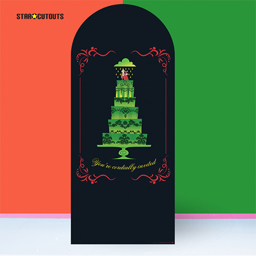 You're Cordially Invited Beetlejuice & Lydia Deetz Single Backdrop Cardboard Cutout 185cm Product Gallery Image