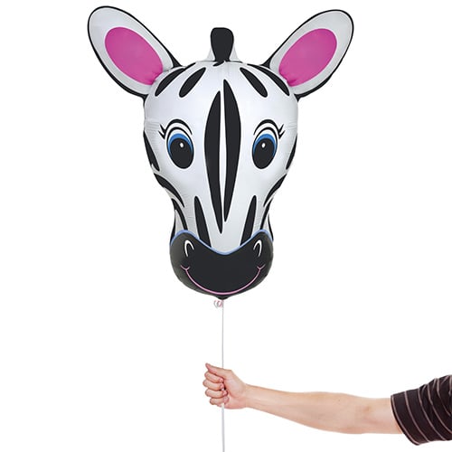Zebra Giant Helium Foil Balloon 76cm / 30 in Product Gallery Image