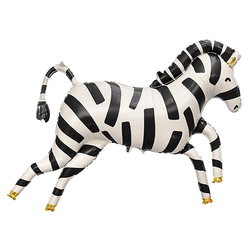 Zebra Shaped Giant Helium Foil Balloon 100cm / 39 in