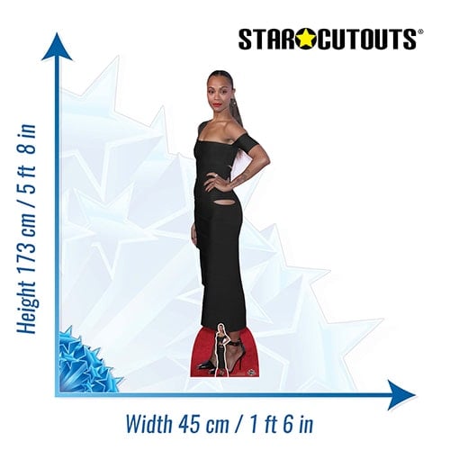 Zoe Saldana Lifesize Cardboard Cutout 173cm Product Gallery Image