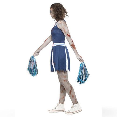 Zombie Cheerleader Girls Fancy Dress Costume Teens Extra Small Product Gallery Image