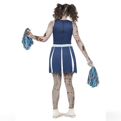 Zombie Cheerleader Girls Fancy Dress Costume Teens Extra Small Product Gallery Image