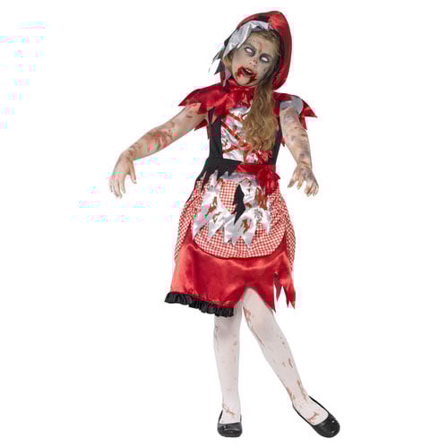 Zombie Miss Hood Girls Fancy Dress Costume Kids Small - Age 4-6 Product Gallery Image
