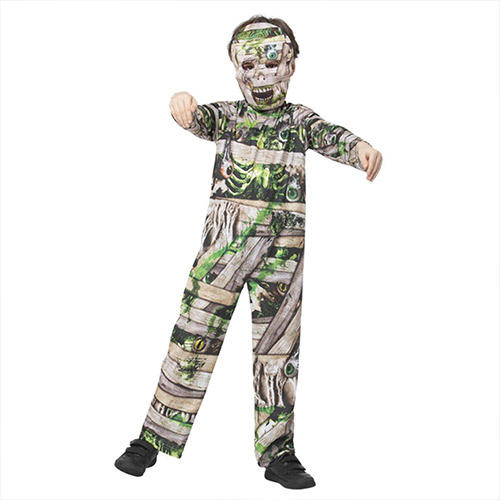 Zombie Mummy Fancy Dress Costume Kids Unisex Medium - Age 7-9 Product Gallery Image