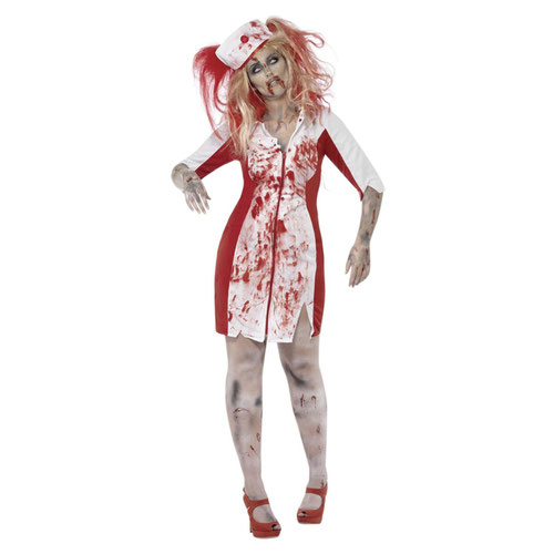 Zombie Nurse Curve Fancy Dress Costume Ladies Large - UK 16-18 Product Gallery Image