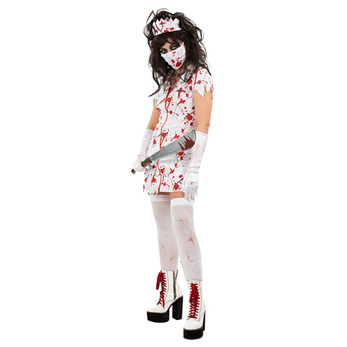 Zombie Nurse Fancy Dress Costume Ladies Extra Small - UK 4-6 Product Gallery Image