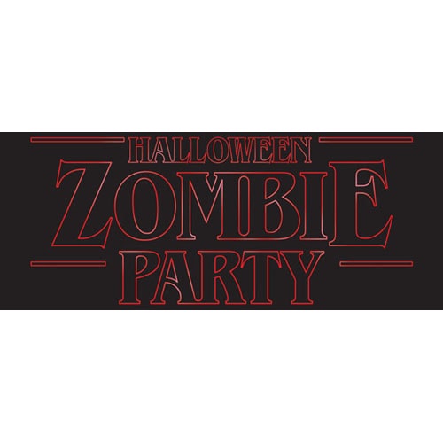 Zombie Party Halloween Strange Thing PVC Party Sign Decoration Product Image