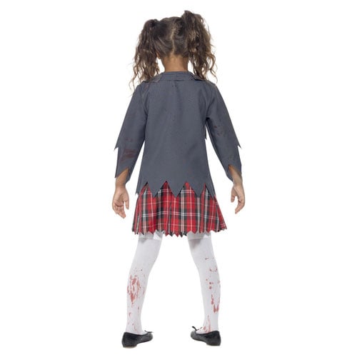 Zombie School Girl Fancy Dress Halloween Costume Tween - Age 12+ Product Gallery Image