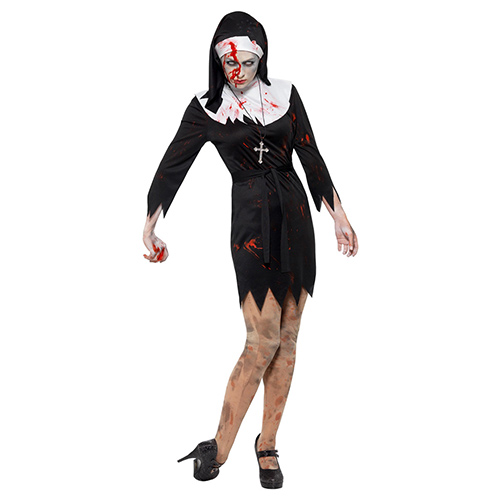 Zombie Sister Fancy Dress Costume Ladies Small - UK 8-10 Product Gallery Image