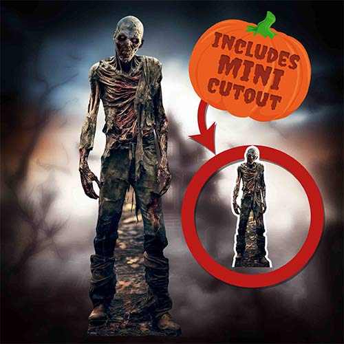 Zombie Skeleton Halloween Lifesize Cardboard Cutout 185cm Product Gallery Image