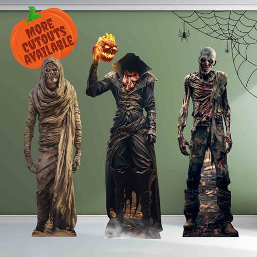Zombie Skeleton Halloween Lifesize Cardboard Cutout 185cm Product Gallery Image