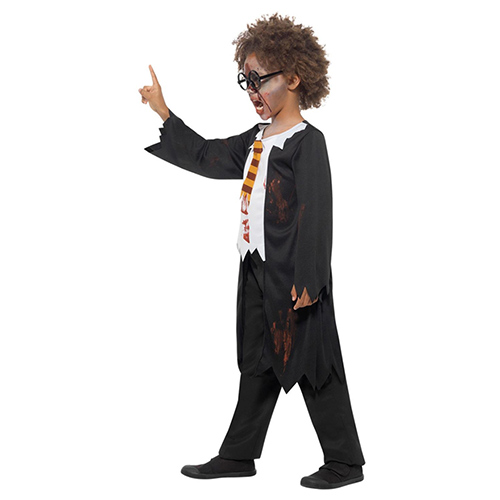 Zombie Student Fancy Dress Costume Kids Unisex Small - Age 4-6 Product Gallery Image