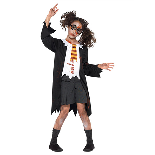 Zombie Student Fancy Dress Costume Kids Unisex Small - Age 4-6 Product Gallery Image