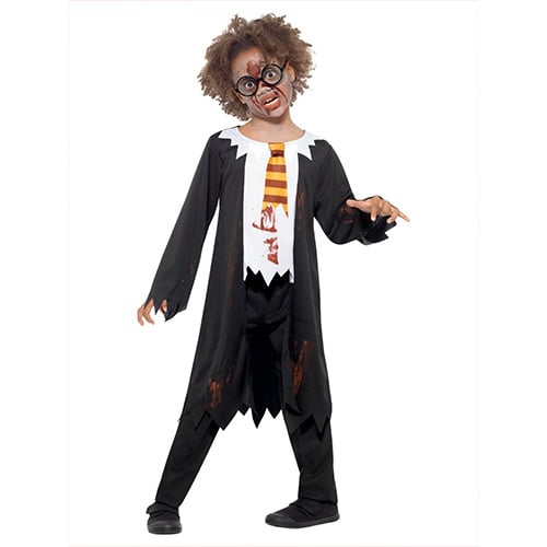 Zombie Student Fancy Dress Costume Kids Unisex Small - Age 4-6 Product Gallery Image