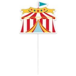 Circus Carnival Tent Cake Topper Pick 20cm