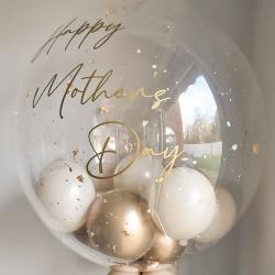 'Gold Dust' Stuffed Mother's Day Bubble Balloon