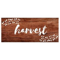 Harvest Thanksgiving Day Wooden Effect PVC Party Sign Decoration