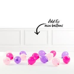 Inflated Pastel Pink Birthday Balloon Numbers Product Gallery Image