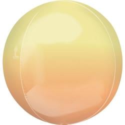 Ombre Yellow And Orange Orbz Foil Helium Balloon 38cm / 15 in