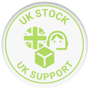 Uk stock green round icon