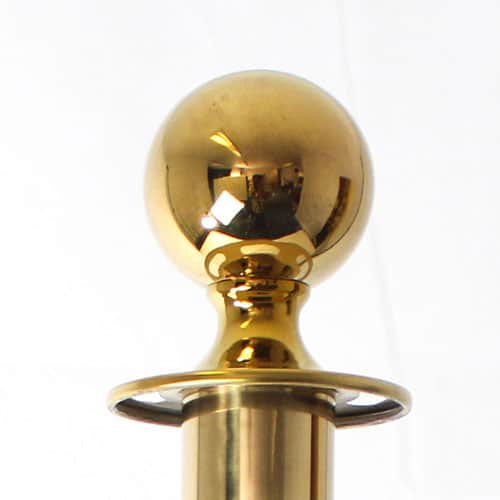 6 Prestige Brass Poles With 4 Pink Braided Ropes Product Gallery Image