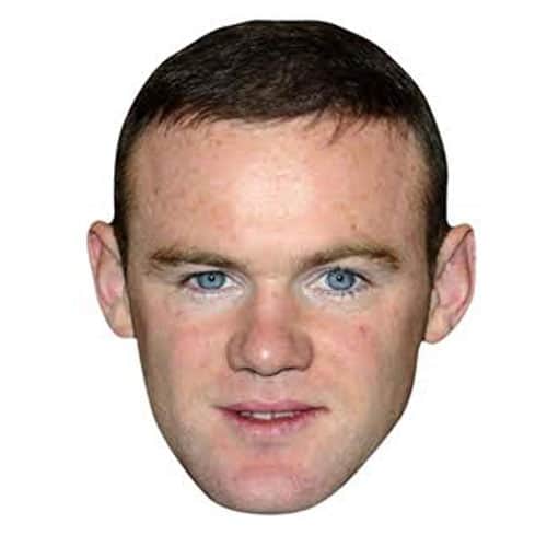 Wayne Rooney Cardboard Face Mask | Partyrama