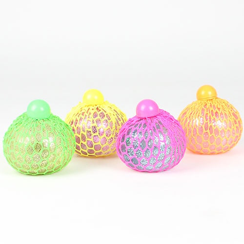 Green and pink.Bouncy Squeezable and Soft. Squishy Stress Relief Balls 2 pack 