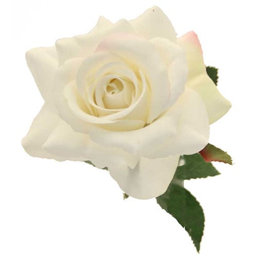 Cream Richmond Rose Artificial Silk Flower 42cm Product Gallery Image