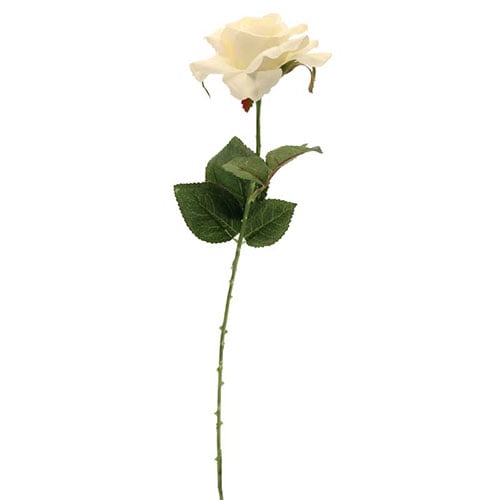 Cream Richmond Rose Artificial Silk Flower 42cm Product Gallery Image