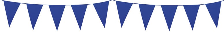 Blue Plastic Pennant Bunting 10m Product Image