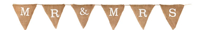 Mr & Mrs Natural Hessian Bunting 1.8m Product Image