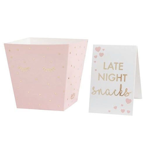 Pink Pamper Party Gold Foiled Sleepy Eyes Late Night Snack Bar Kit Product Gallery Image