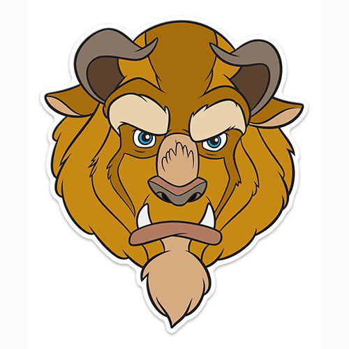 Disney Beast Cardboard Face Mask for Children | Partyrama