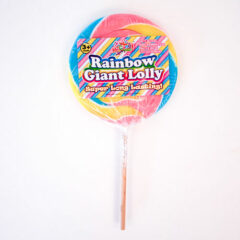Pastel Rainbow Giant Candy Lolly Sweet 110 Grams
