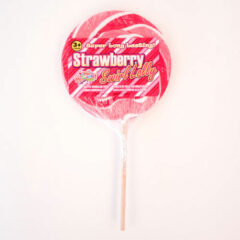 Strawberry Giant Candy Lolly Sweet 110 Grams
