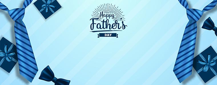 Happy Fathers Day Ties Design Small Personalised Banner – 4ft x 2ft ...