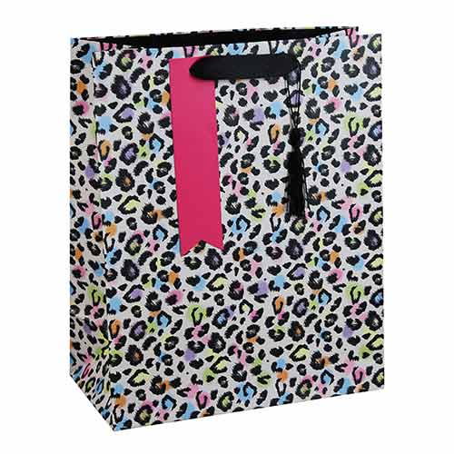 Leopard Print Large Gift Bag 33cm Partyrama