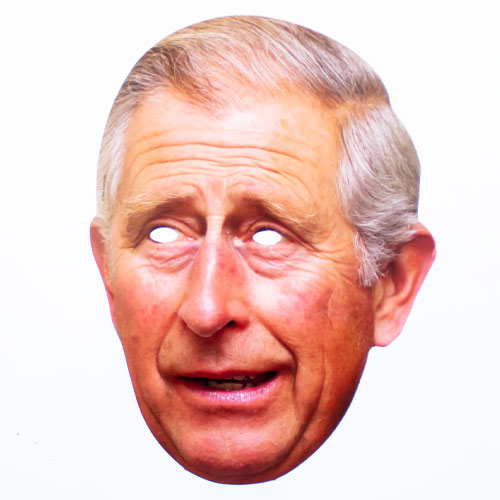 King Charles Cardboard Face Mask