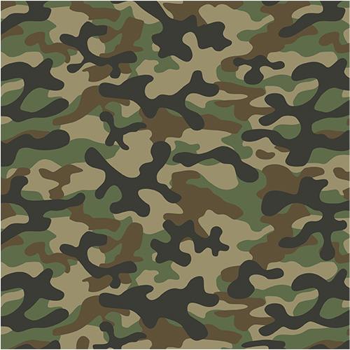 Army Camouflage Green Design Square Sailboard Backdrop | Partyrama