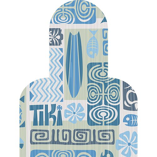 Hawaiian Patterned Design Arch and Two Sides Sailboard Backdrop | Partyrama