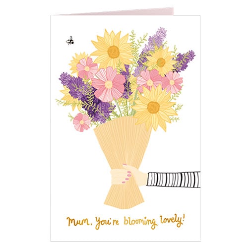 Mum You're Blooming Lovely Mother's Day Greeting Card with Envelope