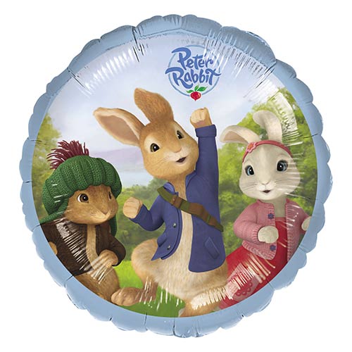 Peter Rabbit Television Round Foil Helium Balloon 43cm / 17 in | Partyrama