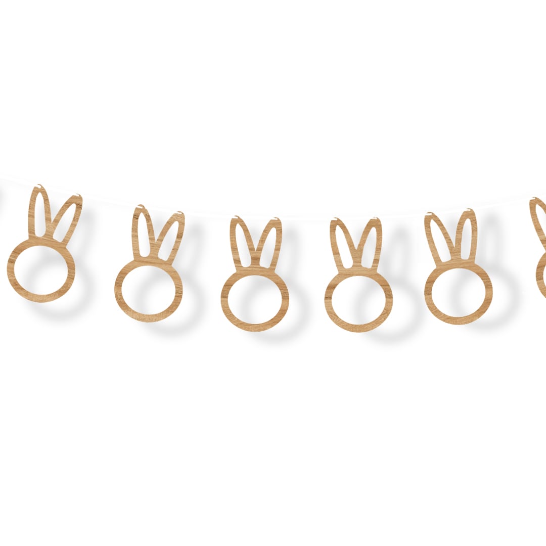 Easter Bunny Bunting Banner Hanging Garland | Partyrama