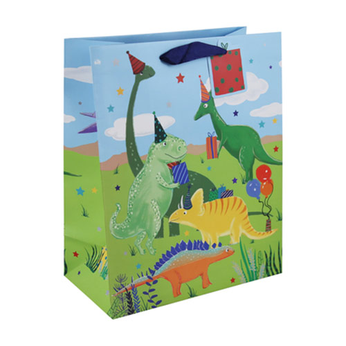 Unique Multicolor Animal Safari Medium Gift Bag (1 Count