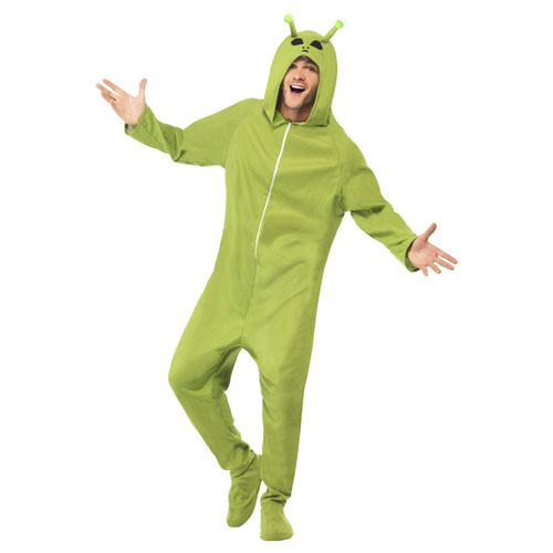 green fancy dress costume Alien All In One Unisex Adult Large published_date: