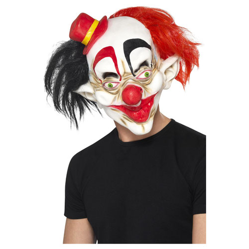 Halloween Mask PVC Halloween Festival Party Clown Pattern Mask: A Sinister to Smiling Halloween