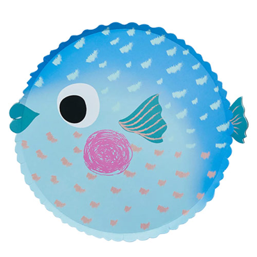 Puffer Fish Round Paper Plates 23cm - Pack of 8 | Partyrama