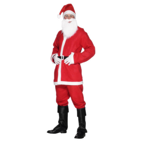 Santa Claus Suit Christmas Fancy Dress Costume Adult Mens Medium | Partyrama