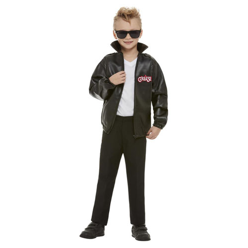Grease T-Birds Jacket Boys Fancy Dress Costume Kids Medium Age